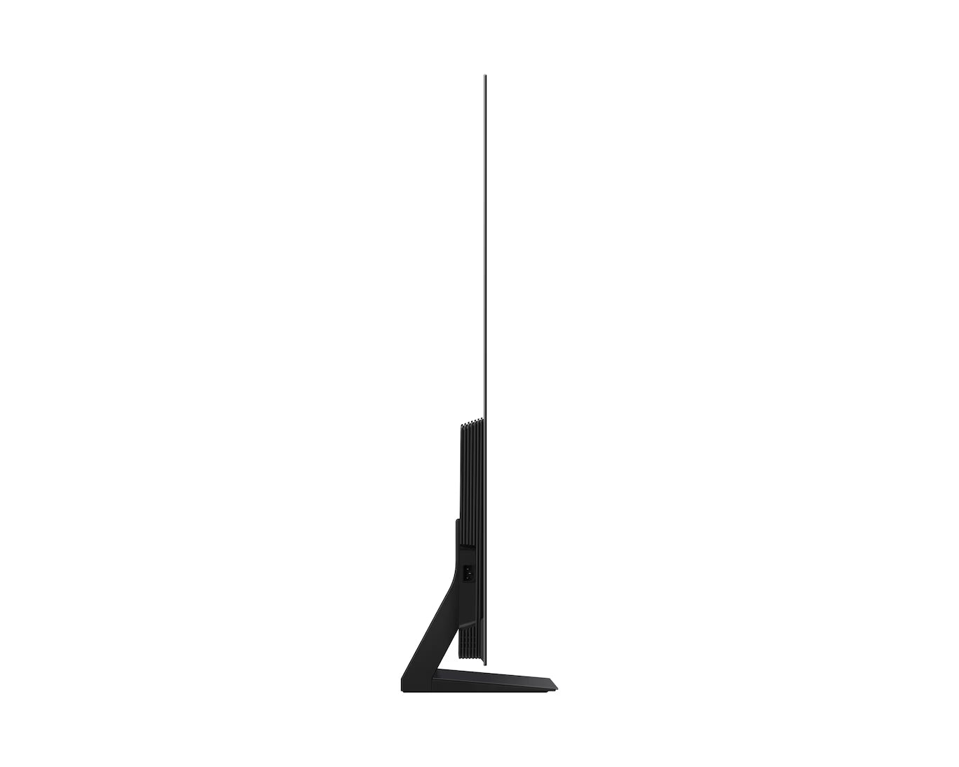Black computer monitor on a white background