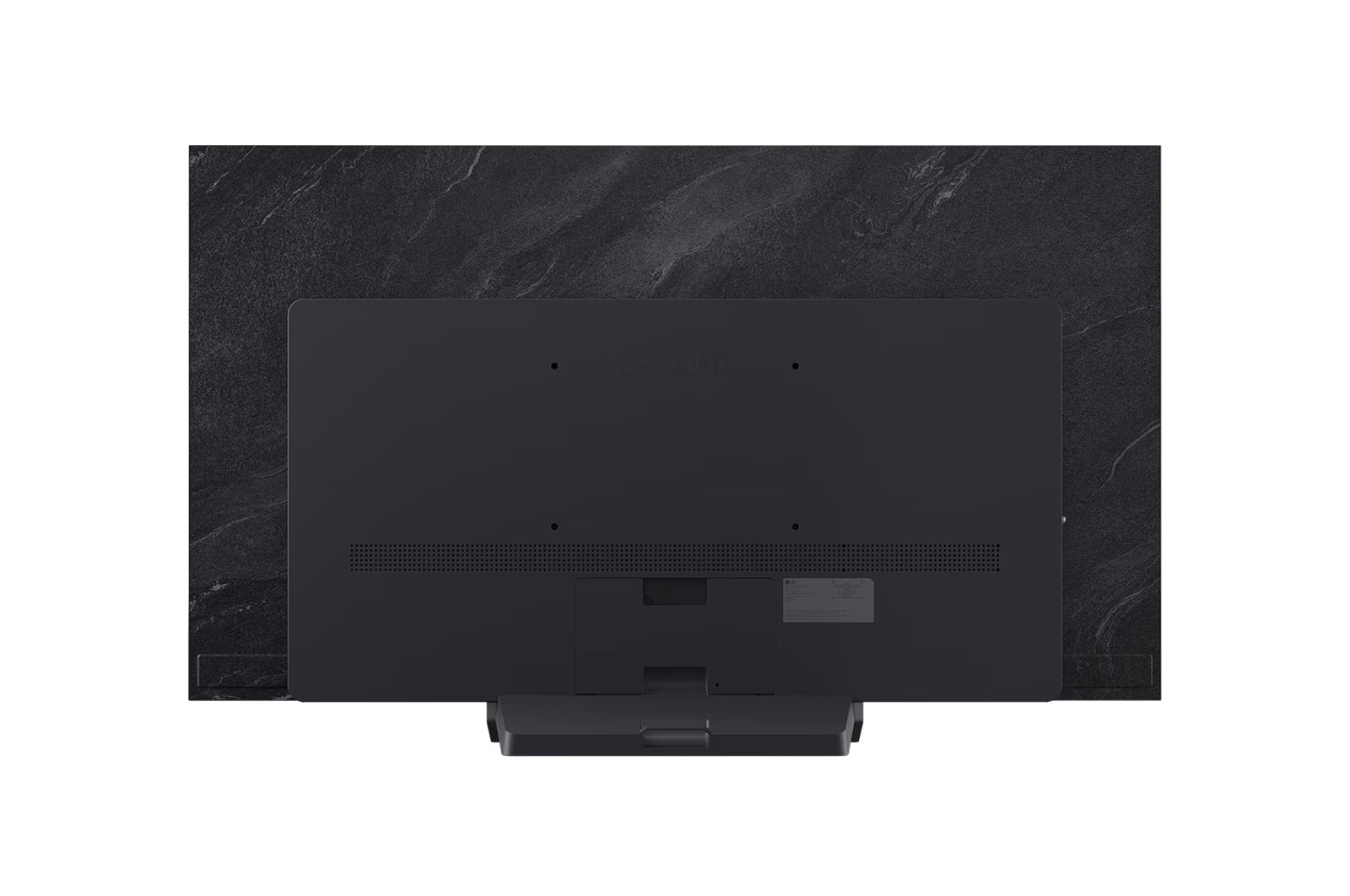 Black electronic device on a white background