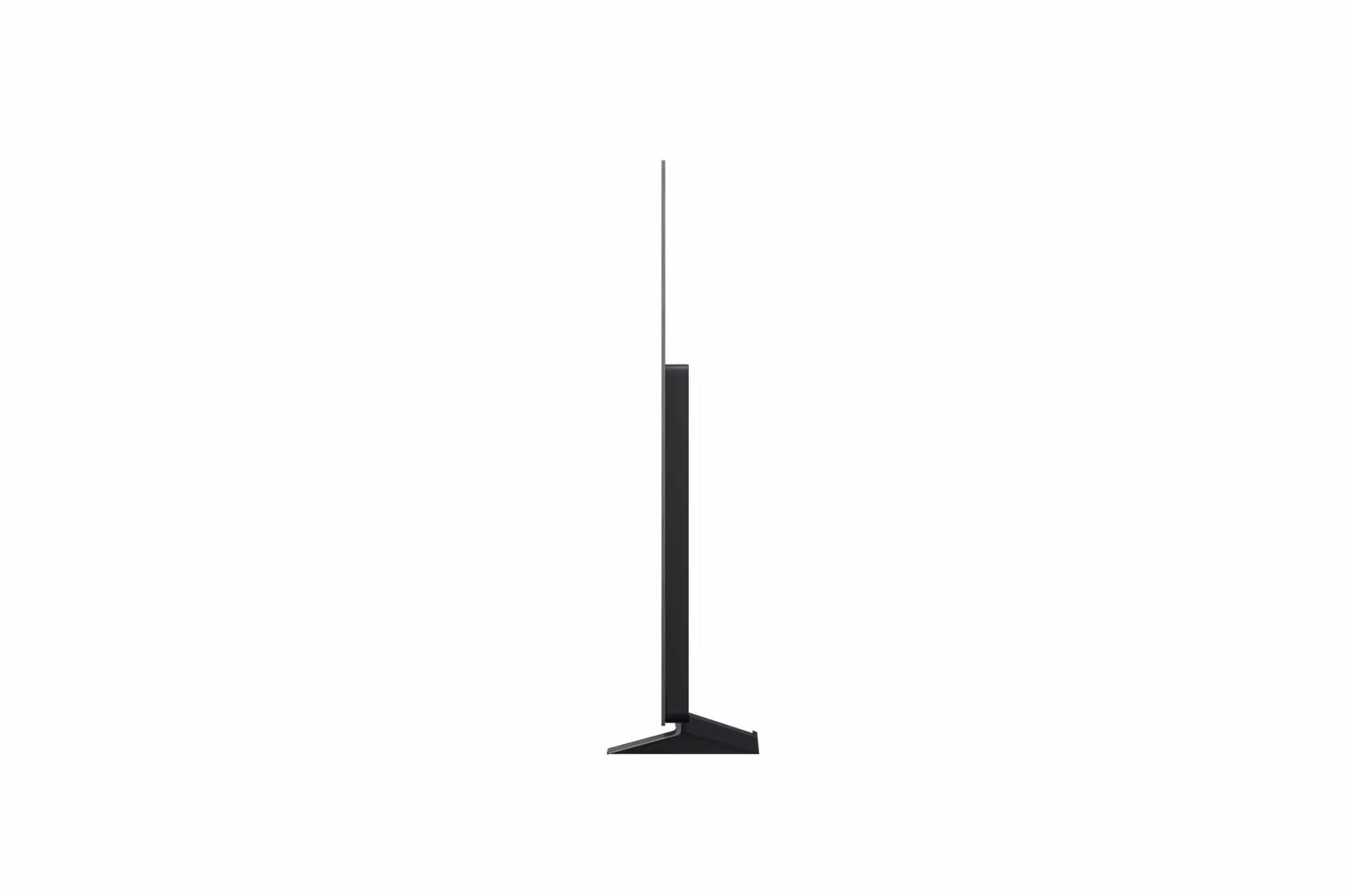 Black floor lamp on a white background