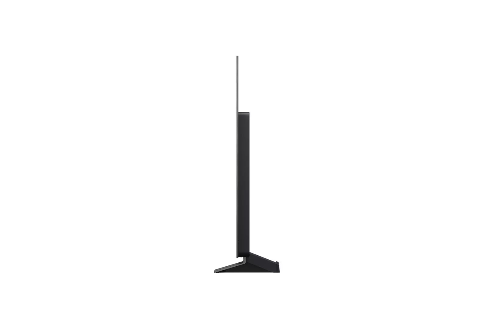 Black floor lamp on a white background